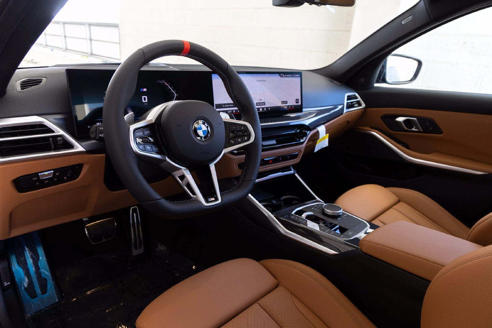 2026 BMW M340i Sedan interior, Cognac Perforated Sensatec