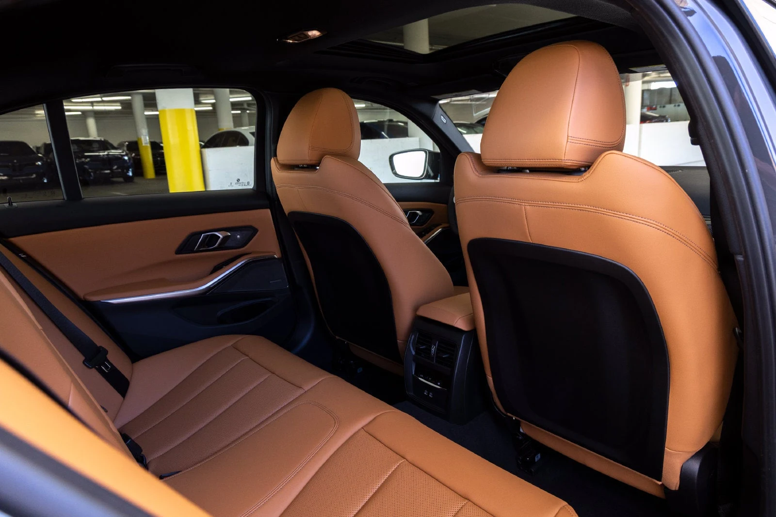 2026 BMW M340i Sedan interior, seats, Cognac Perforated Sensatec