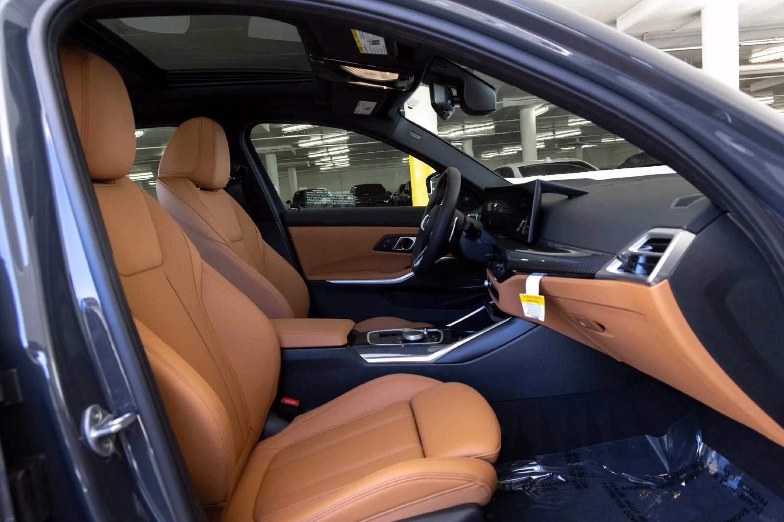 2026 BMW M340i Sedan interior, seats, Cognac Perforated Sensatec