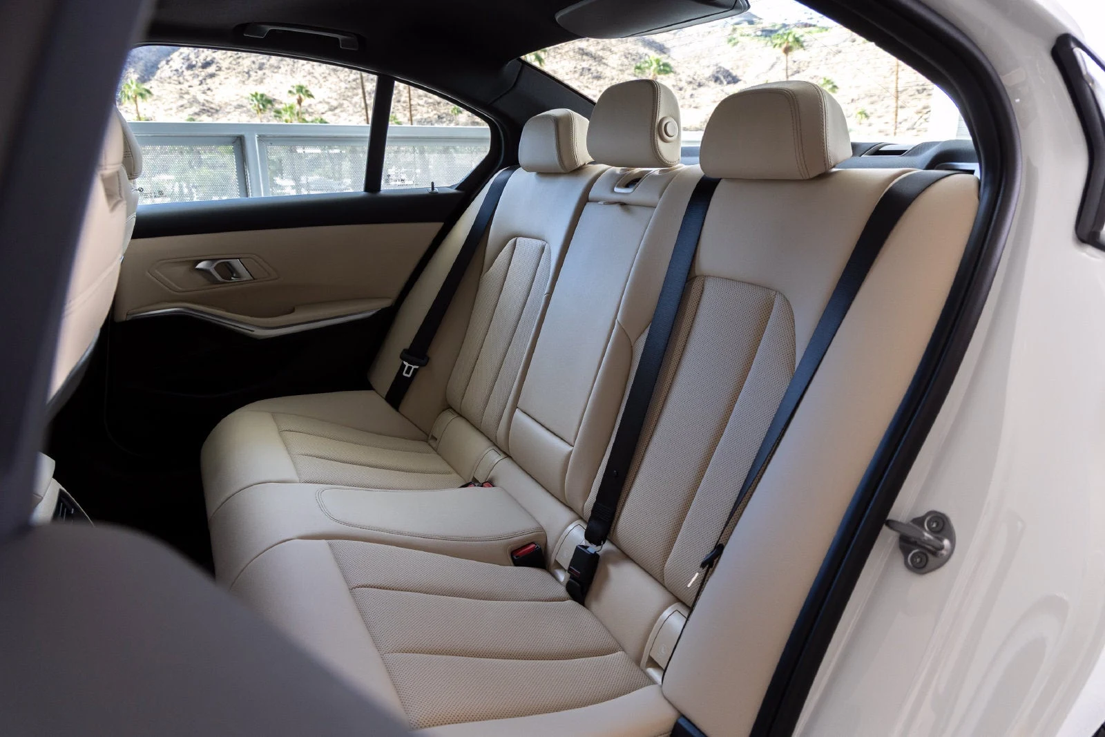 2026 BMW 330i Sedan interior, seats, Canberra Beige Perforated Sensatec