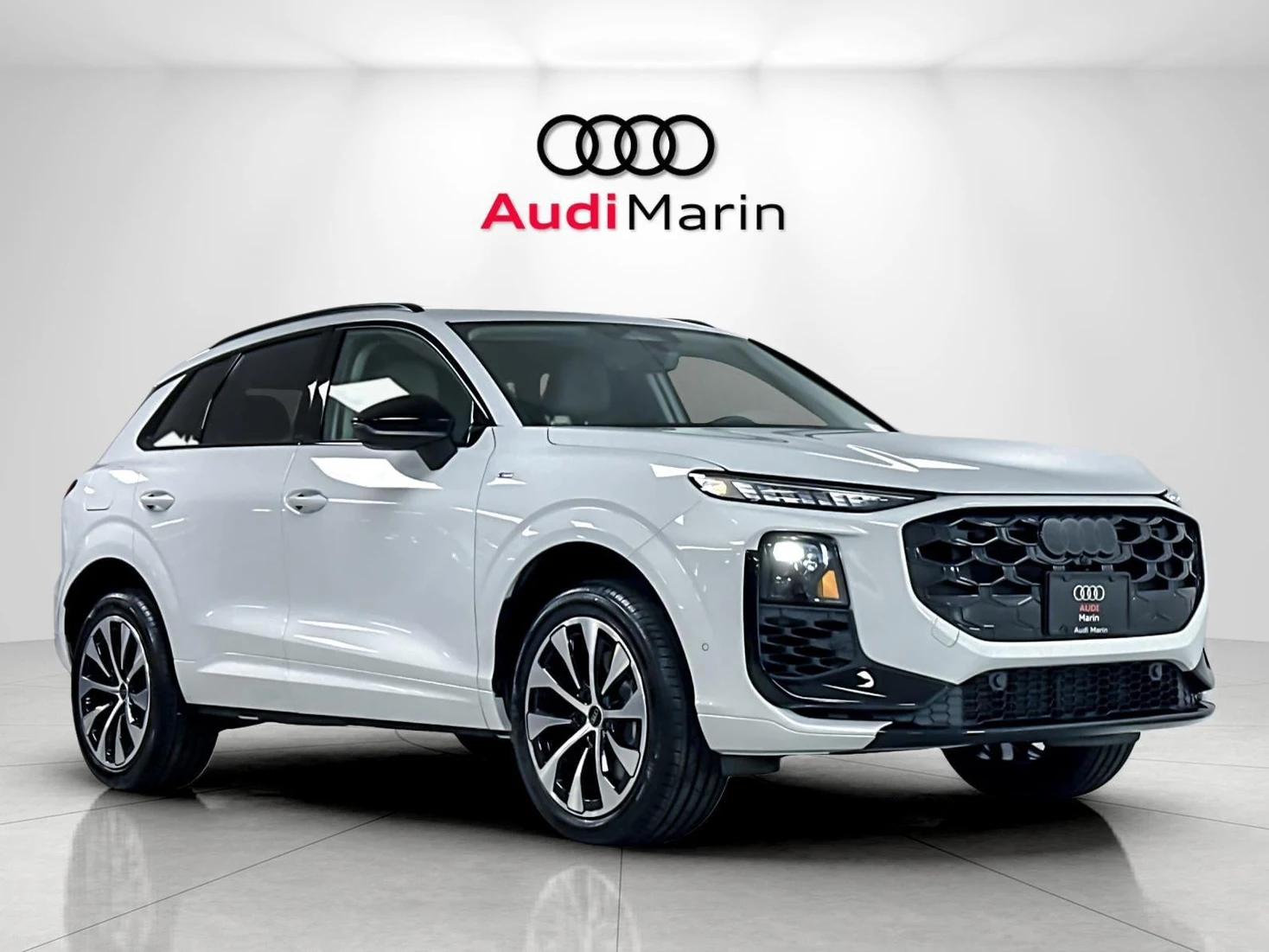 2026 Audi Q3 S line quattro for sale, front three-quarter view, Glacier White Metallic