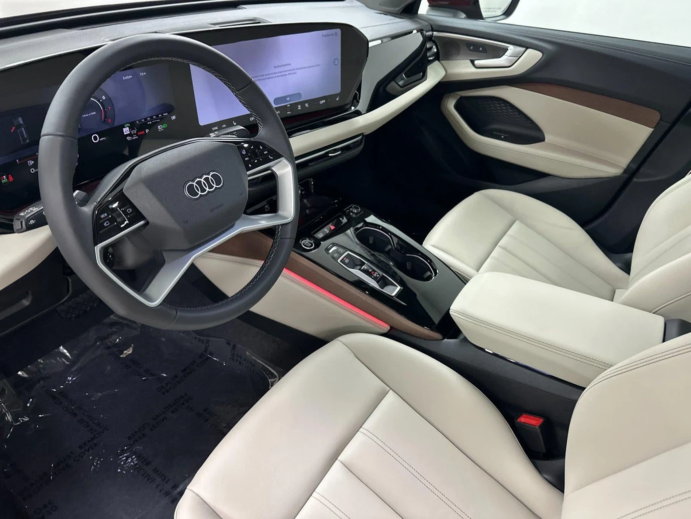 2026 Audi A5 Premium Plus interior, Pearl Beige