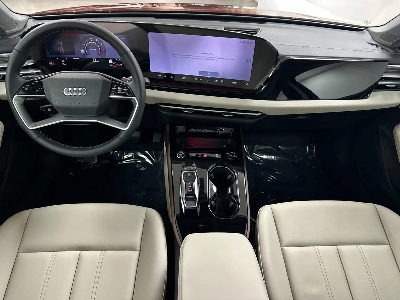 2026 Audi A5 Premium Plus interior, Pearl Beige