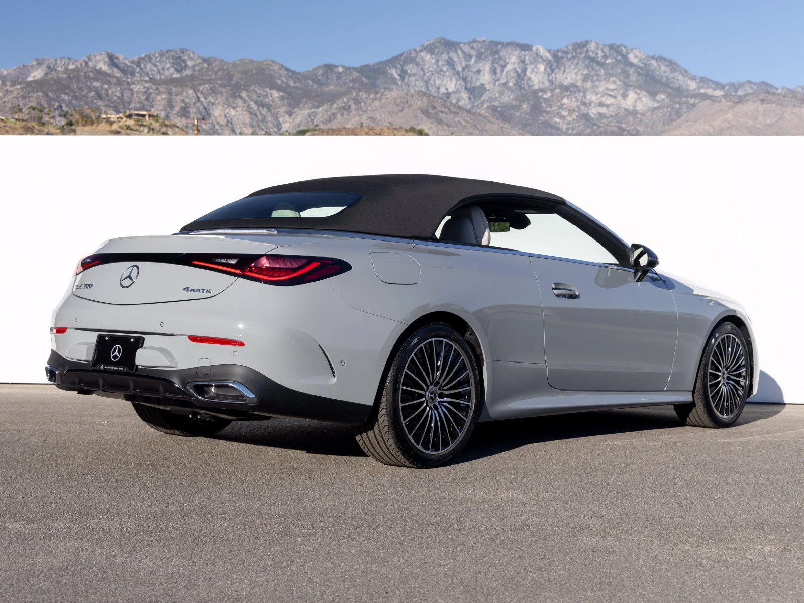 2027 Mercedes-Benz CLE 300 4MATIC Cabriolet for sale, exterior, Manufaktur Alpine Grey Metallic