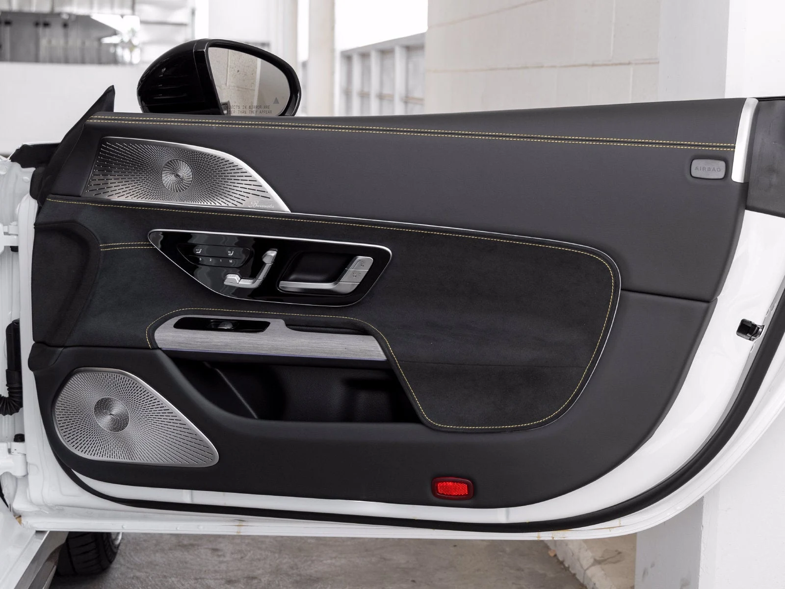 2027 Mercedes-AMG SL 55 4MATIC+ interior, door panel, Black W/Yellow Stitching
