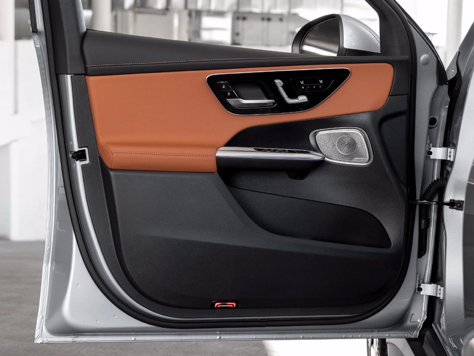 2027 Mercedes-Benz GLC 300 interior, door panel, Amg Sienna Brown/Black