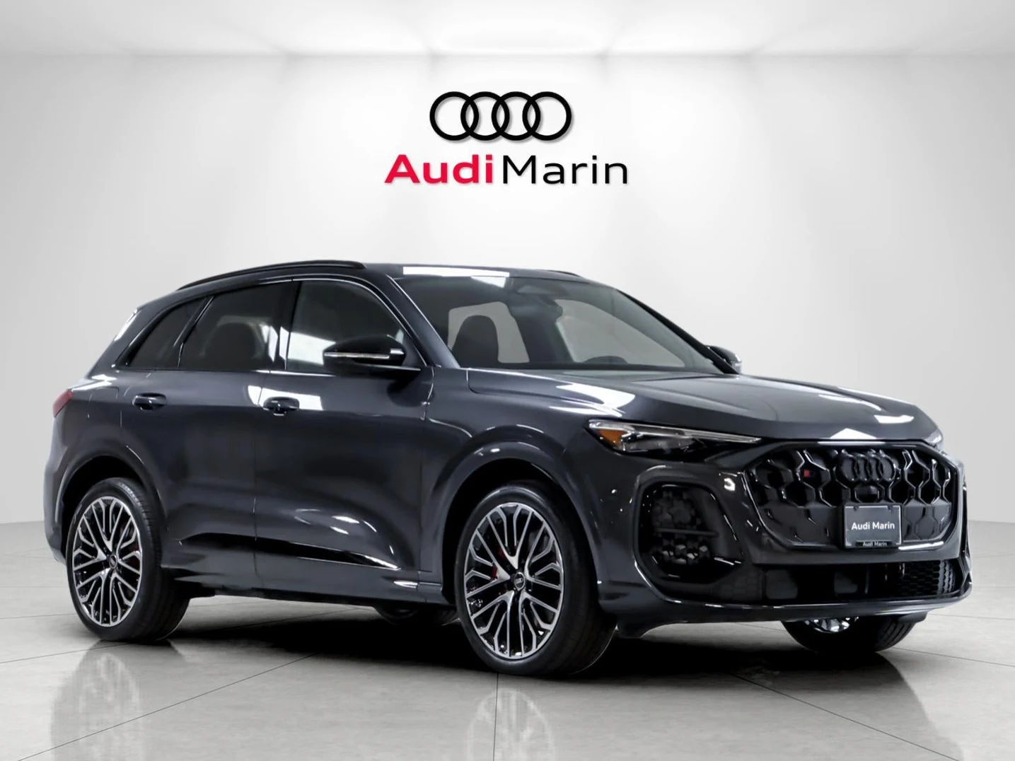 2026 Audi SQ5 Premium Plus quattro for sale, front three-quarter view, Tambora Gray Metallic