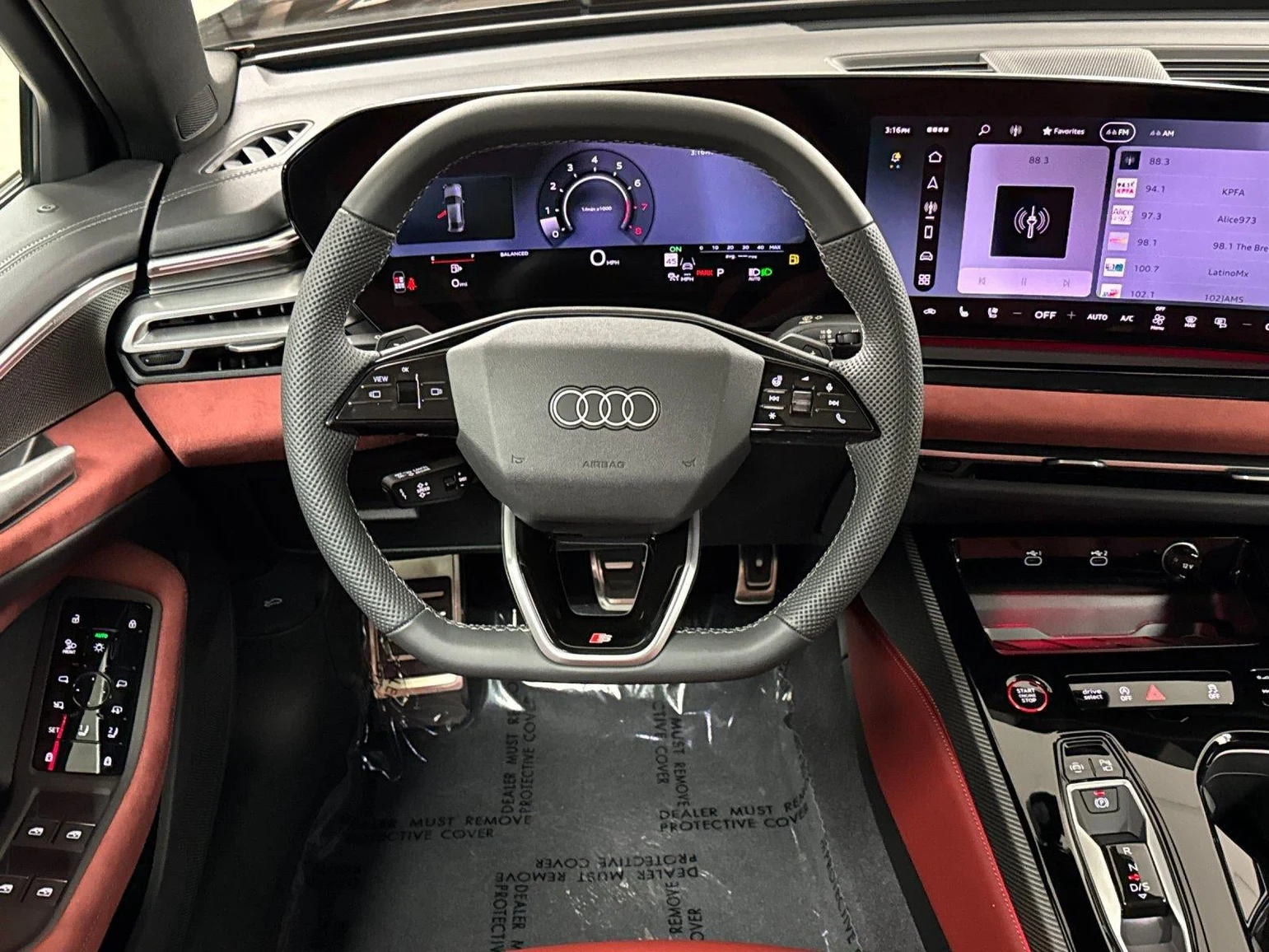 2026 Audi S5 Premium Plus quattro interior, Arras Red