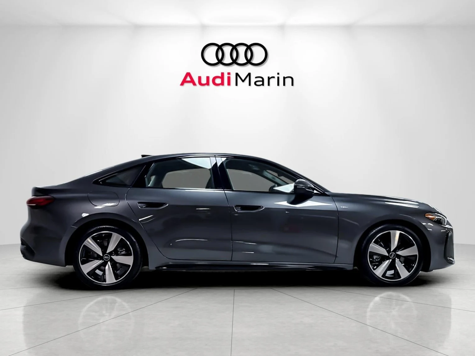 2026 Audi A5 Premium Plus, side profile, Daytona Gray Pearl Effect