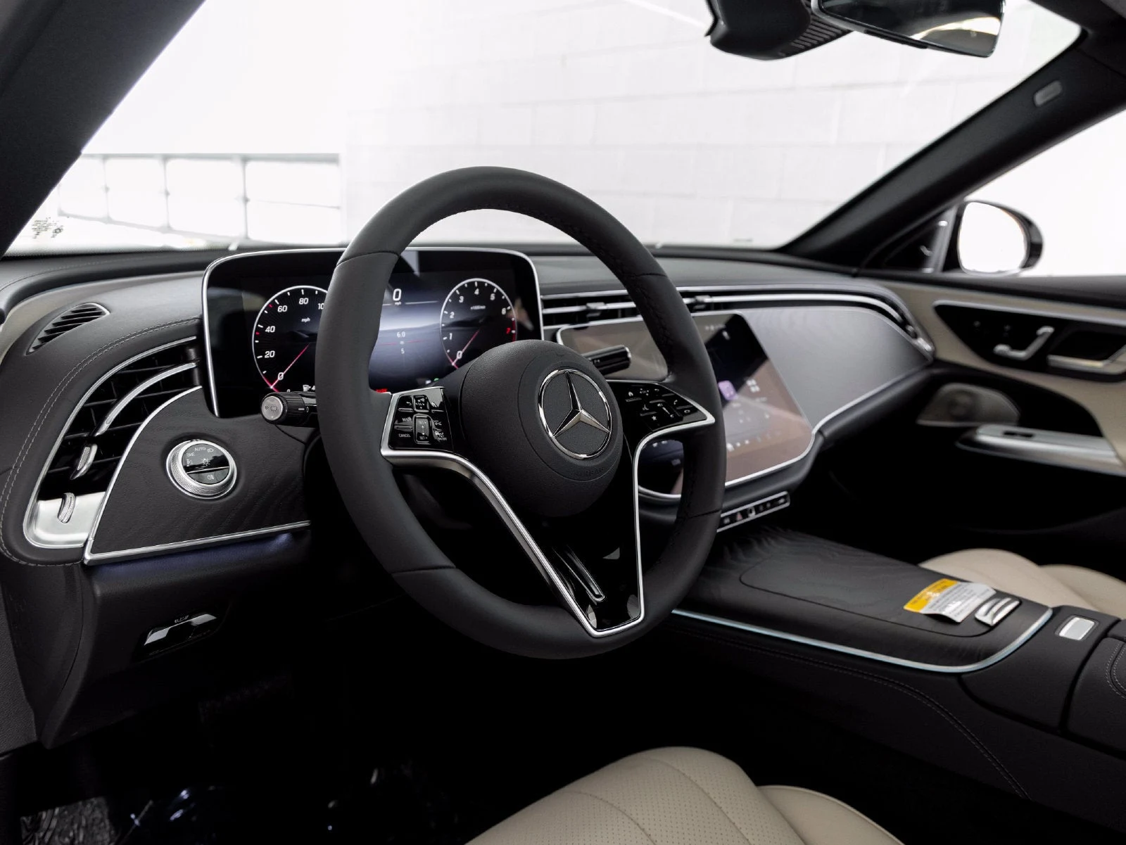 2027 Mercedes-Benz E 350 interior, dashboard, Macchiato Beige/Black
