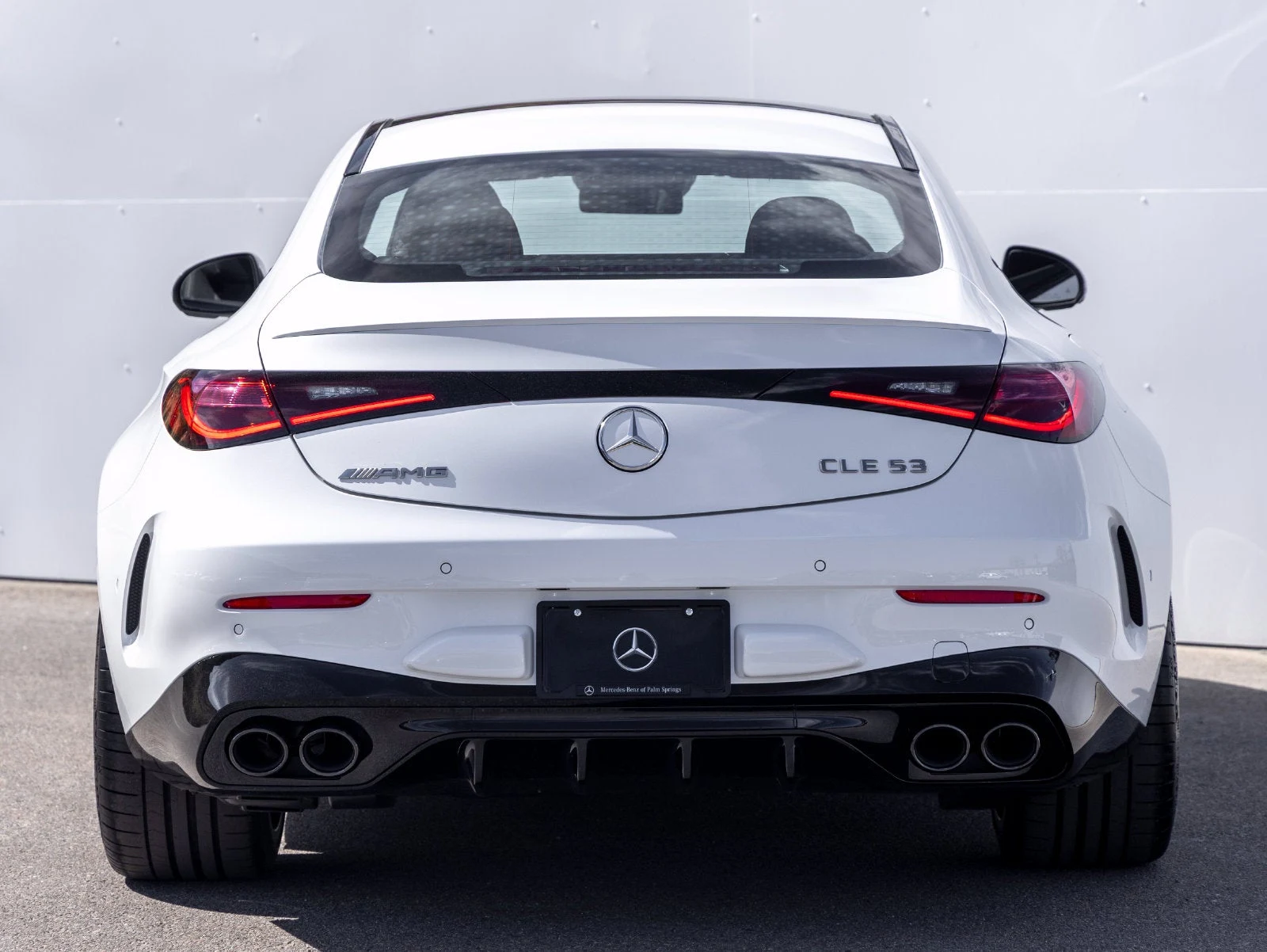 2027 Mercedes-AMG CLE 53 4MATIC+ Coupé for sale, exterior, Manufaktur Moonlight White Metallic