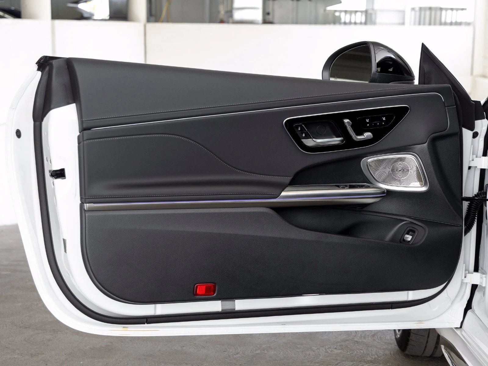 2027 Mercedes-AMG CLE 53 4MATIC+ Coupé interior, door panel, Black W/Grey Stitching