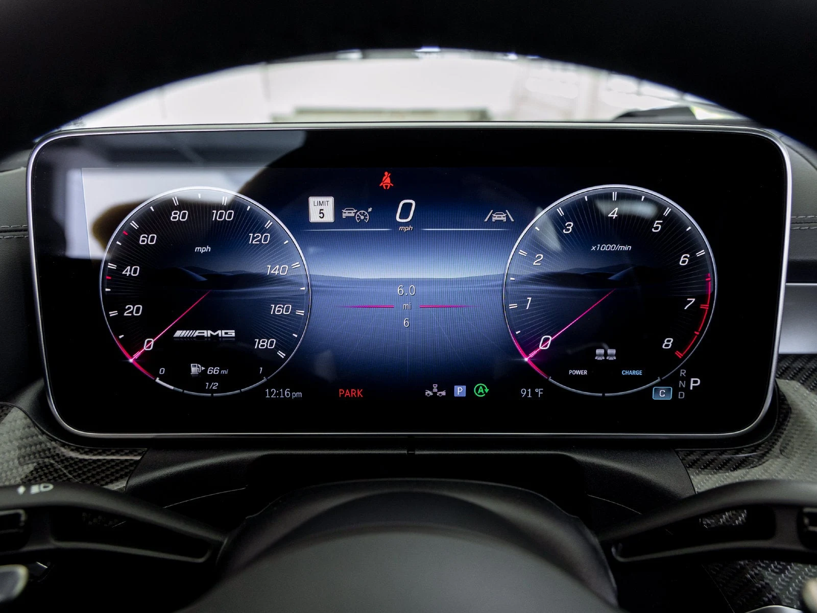 2027 Mercedes-AMG CLE 53 4MATIC+ Coupé interior, Black W/Grey Stitching