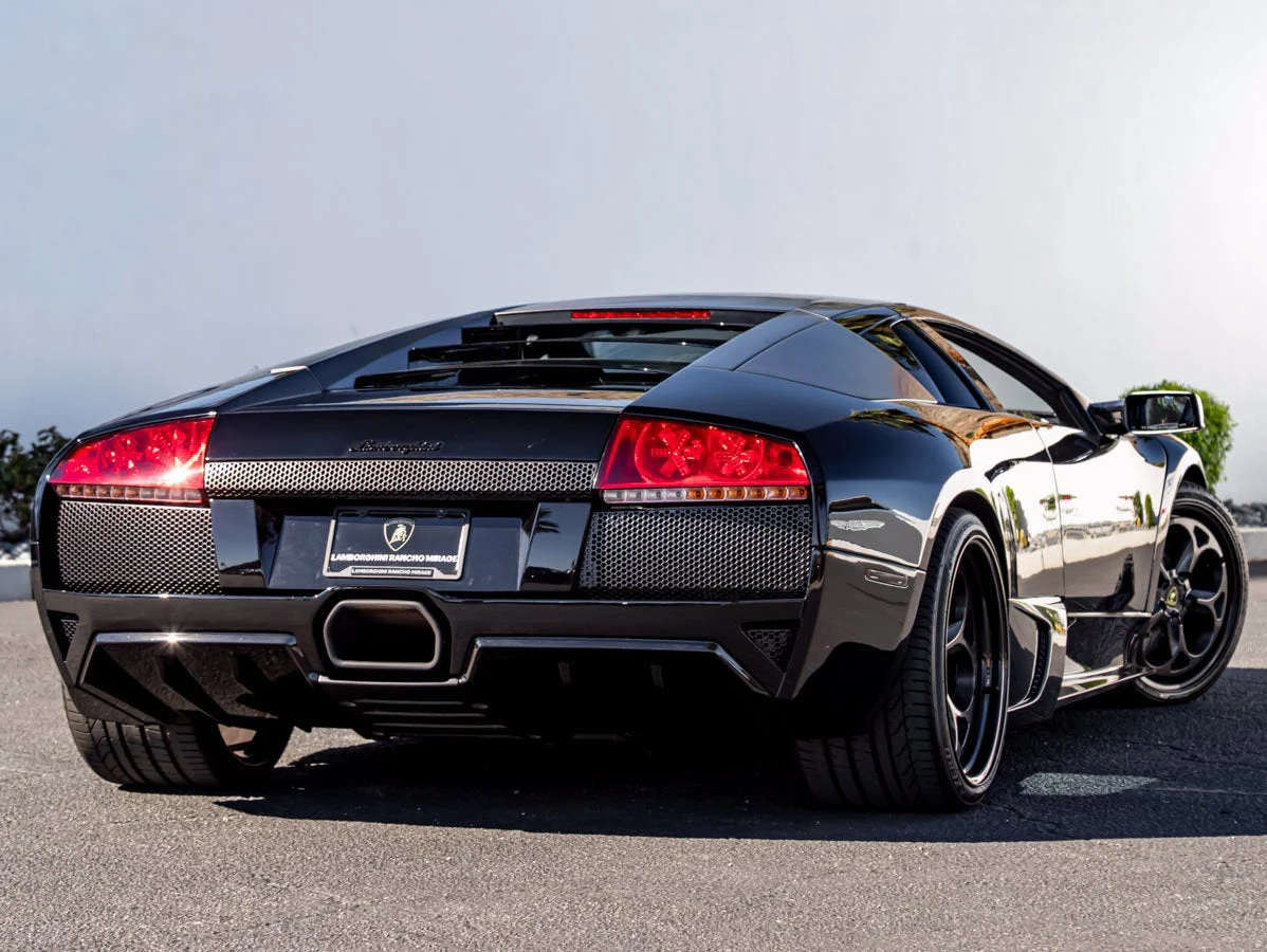 2008 Lamborghini Murcielago LP640 Gated Manual Conversion, rear three-quarter view, Black