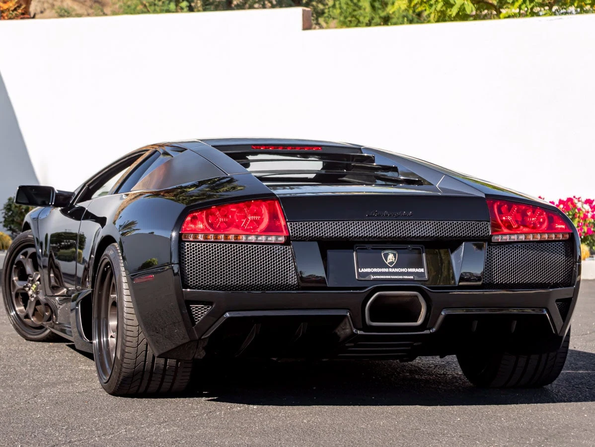2008 Lamborghini Murcielago LP640 Gated Manual Conversion, rear three-quarter view, Black