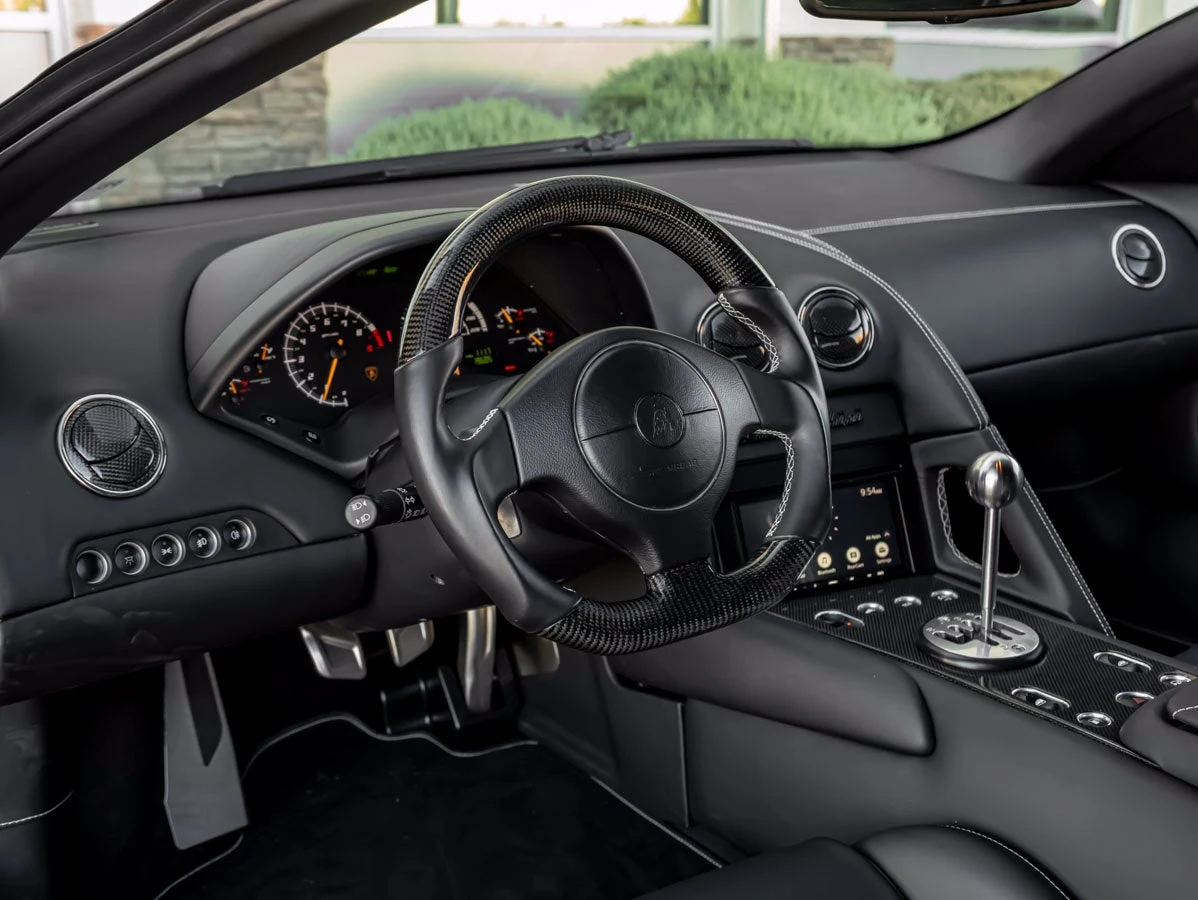 2008 Lamborghini Murcielago LP640 Gated Manual Conversion interior, dashboard, Black