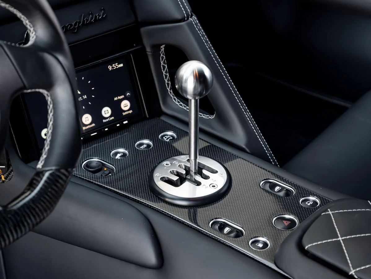 2008 Lamborghini Murcielago LP640 Gated Manual Conversion interior, center console, Black