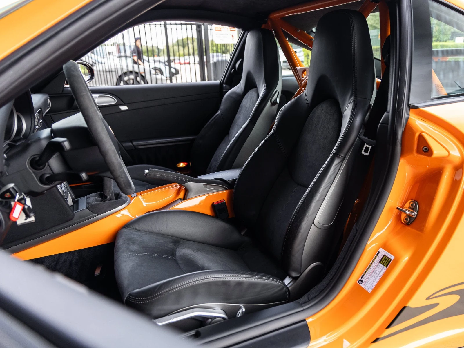 2007 Porsche 911 GT3 RS interior, seats, Black leather