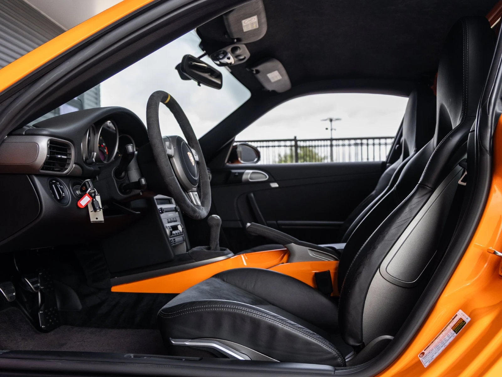 2007 Porsche 911 GT3 RS interior, Black leather