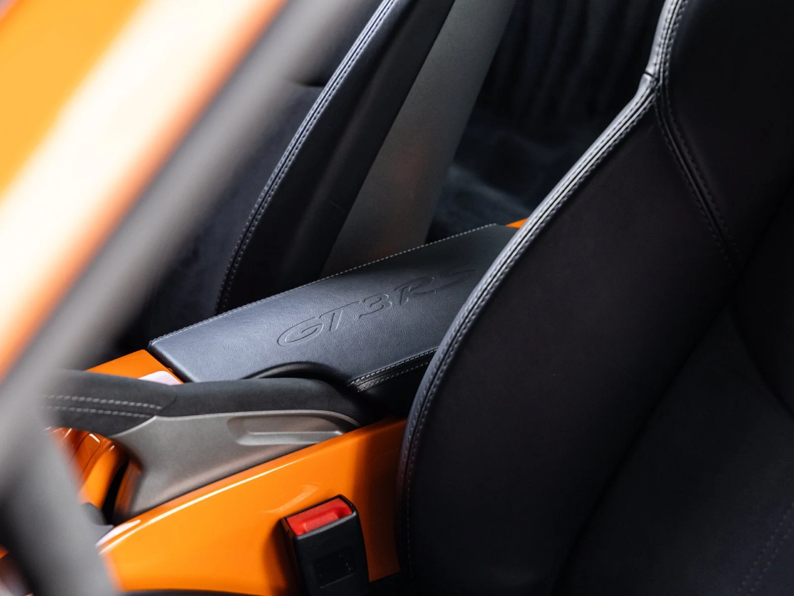 2007 Porsche 911 GT3 RS interior, seats, Black leather
