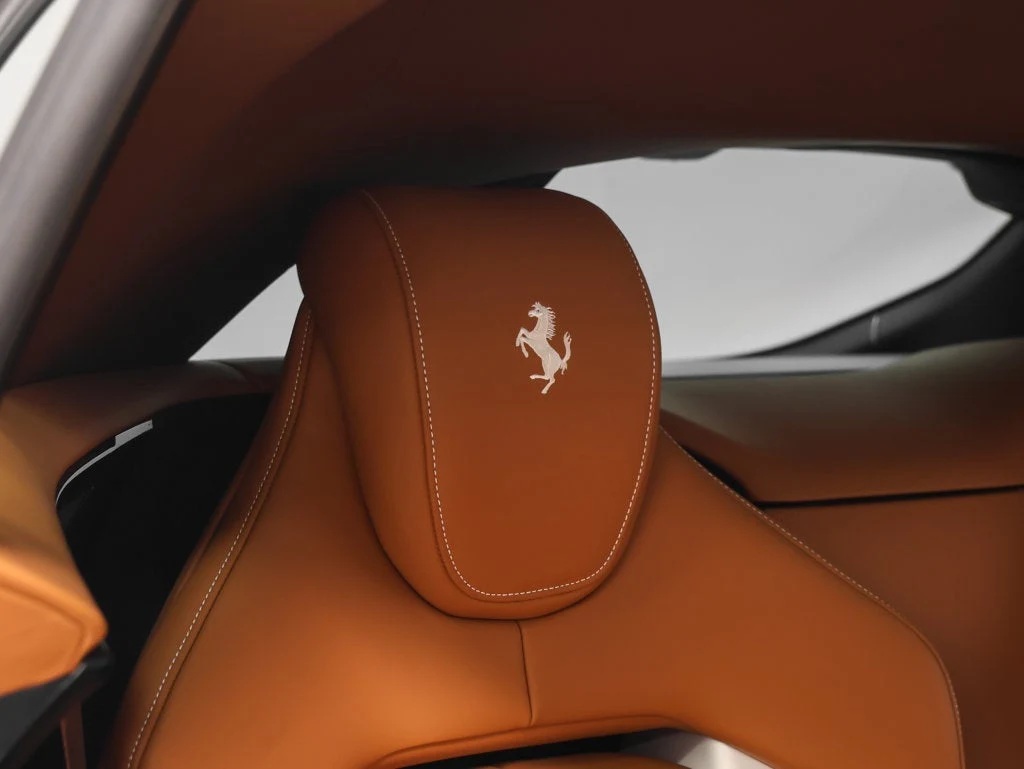 2026 Ferrari Purosangue interior, Cuoio leather with Iroko accents