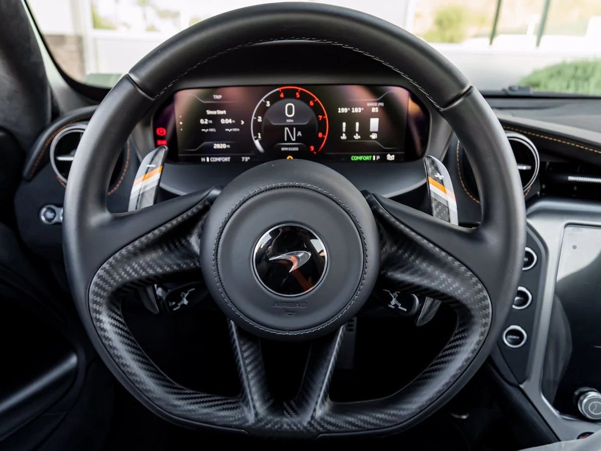2025 McLaren 750S Performance interior, Carbon Black
