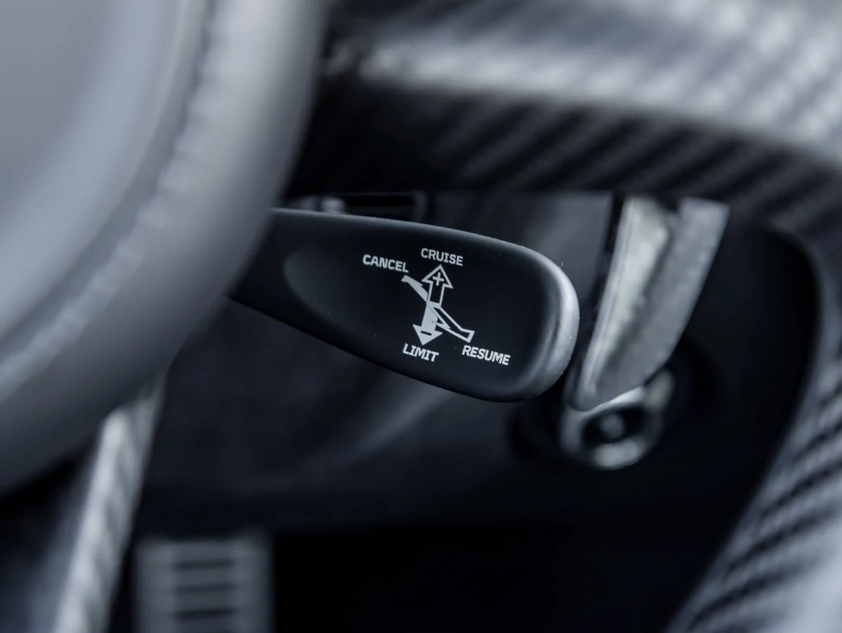 2025 McLaren 750S Performance interior, center console, Carbon Black