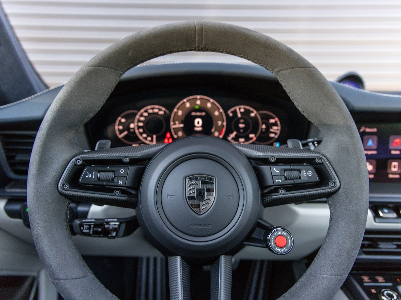 2026 Porsche 911 Turbo S interior, Dark Night Blue / Chalk leather