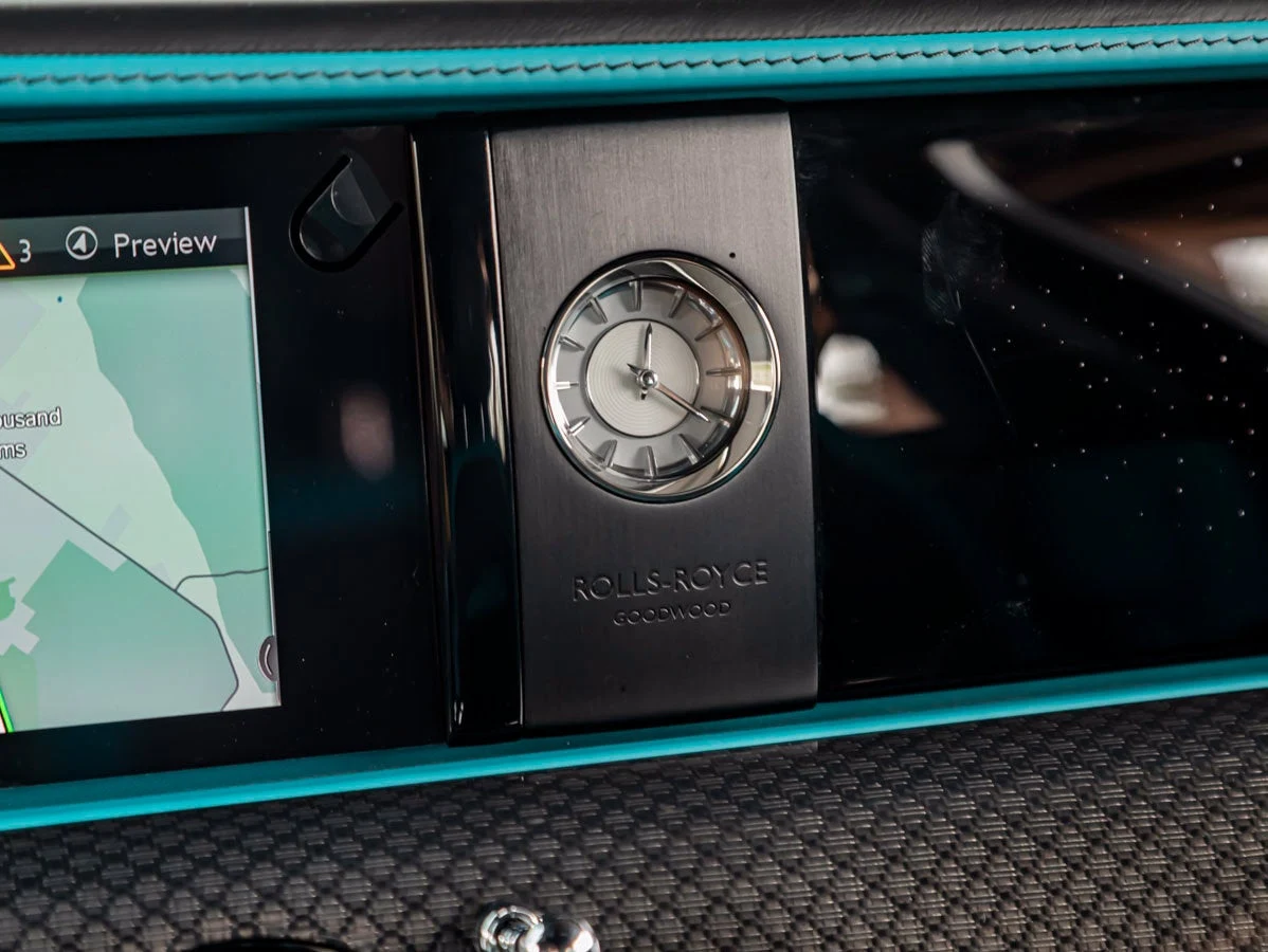 2022 Rolls-Royce Ghost Black Badge interior, Turchese / Black