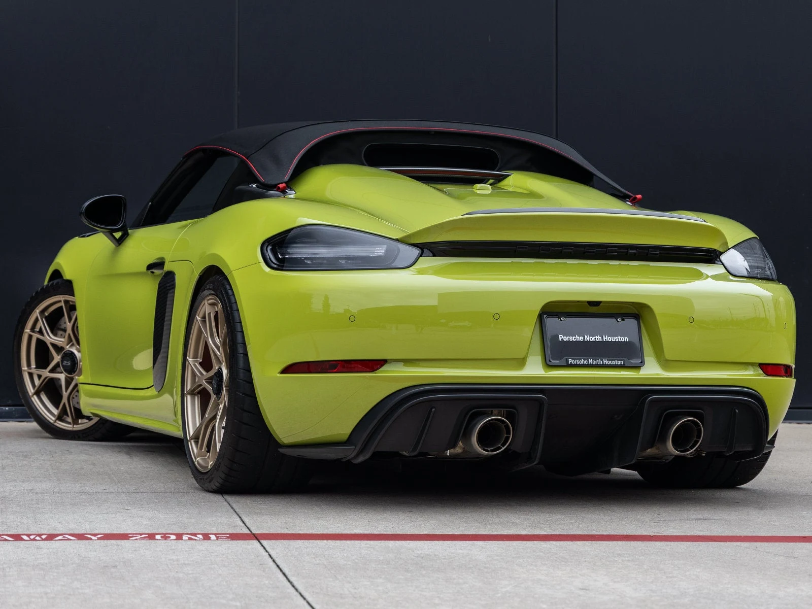 2025 Porsche 718 Spyder RS Weissach for sale, exterior, Paint to Sample Linden Green