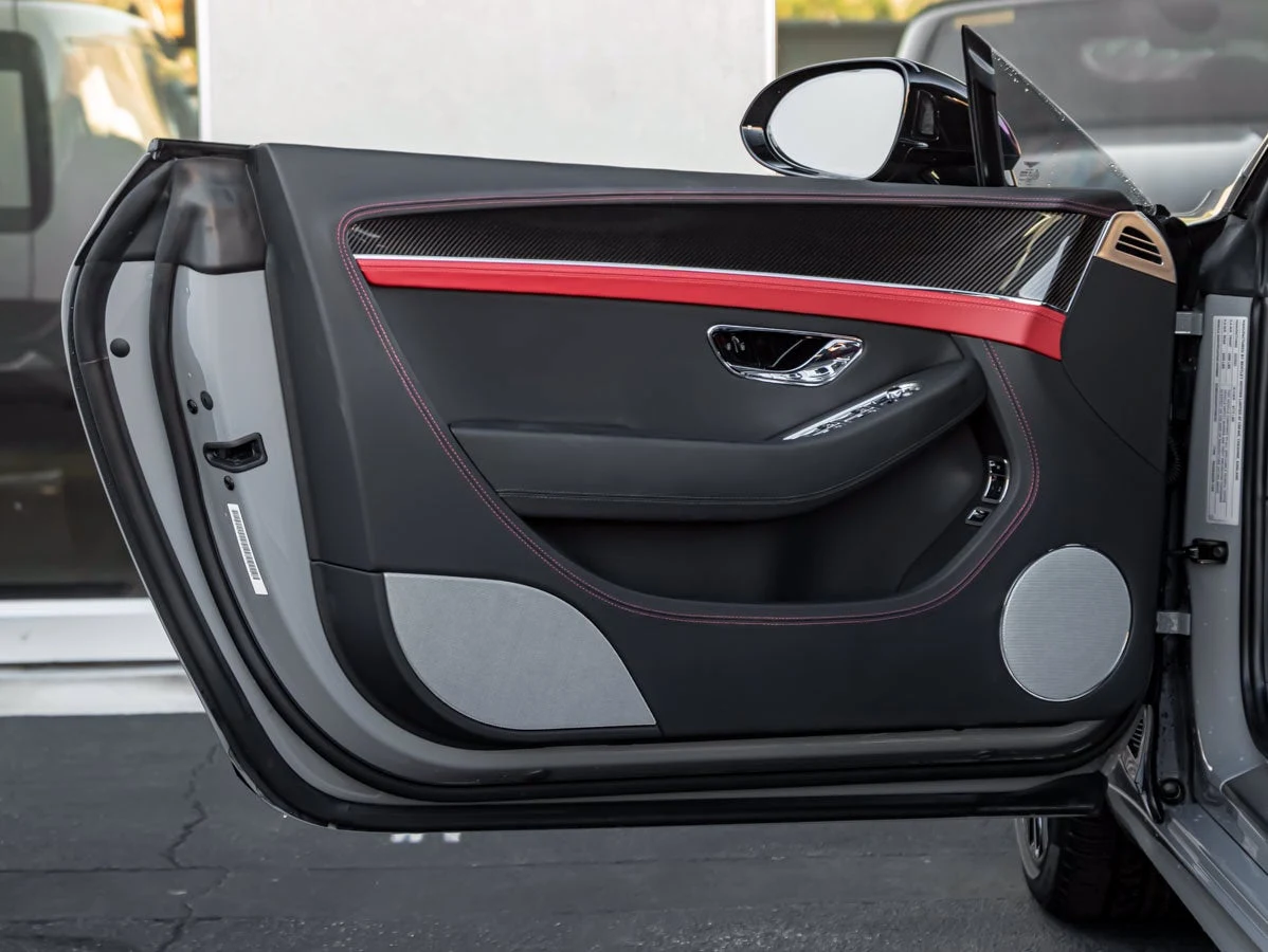 2023 Bentley Continental GTC S V8 interior, door panel, Hotspur leather