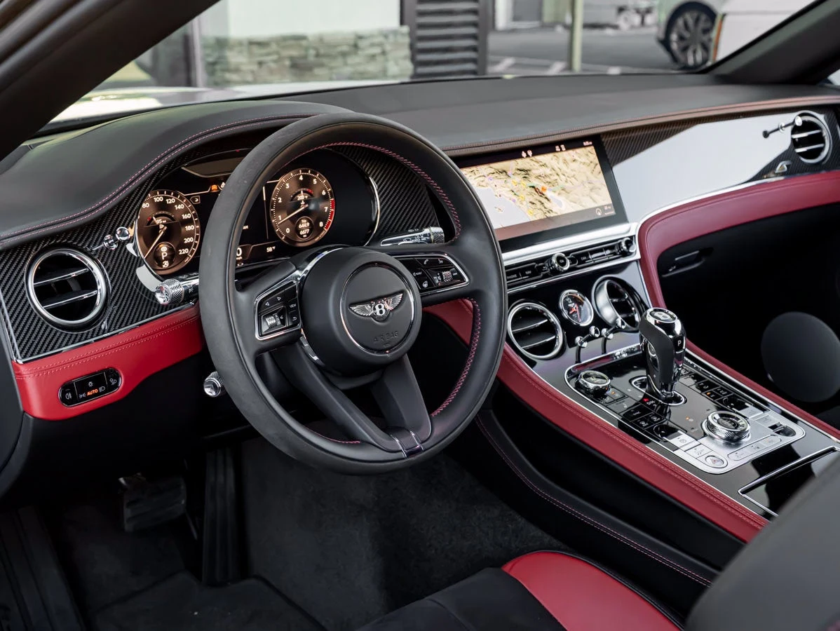2023 Bentley Continental GTC S V8 interior, dashboard, Hotspur leather