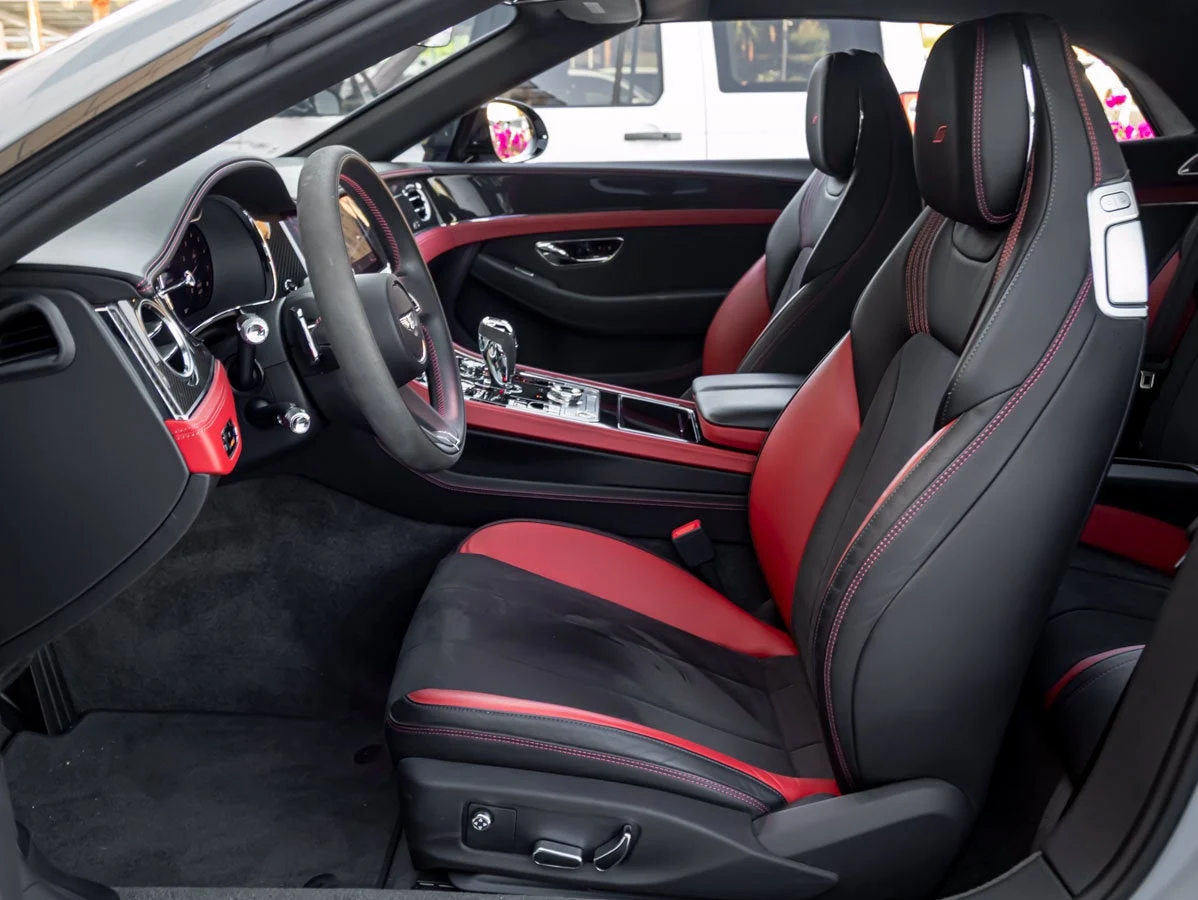 2023 Bentley Continental GTC S V8 interior, seats, Hotspur leather