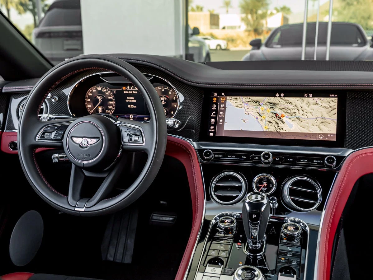 2023 Bentley Continental GTC S V8 interior, dashboard, Hotspur leather
