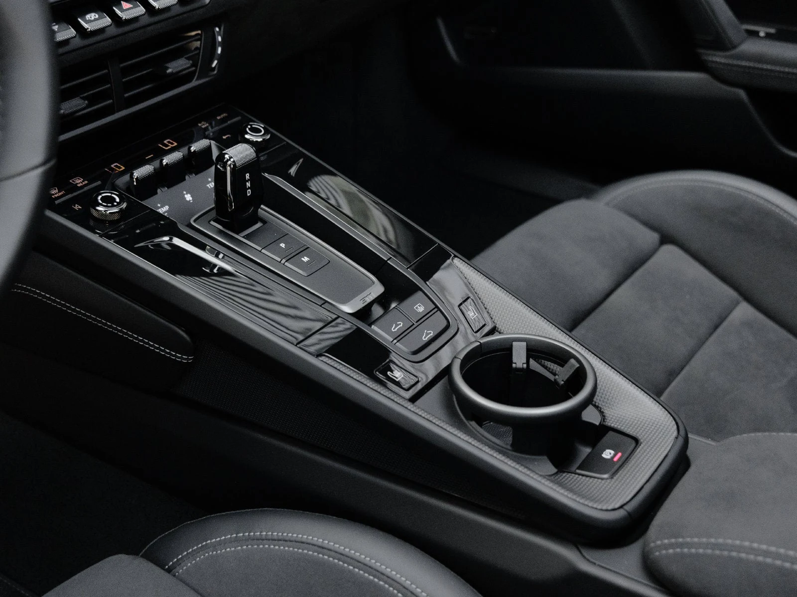 2025 Porsche 911 Carrera GTS interior, center console, Black