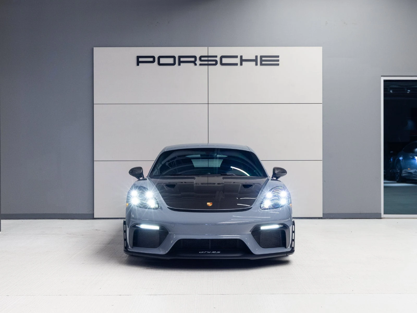 2023 Porsche 718 Cayman GT4 RS Weissach for sale, exterior, Arctic Grey