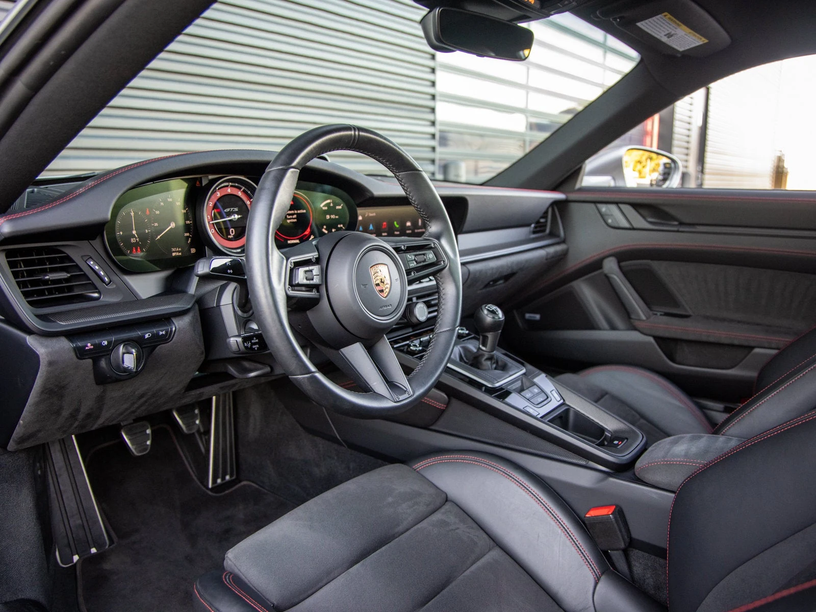 2024 Porsche 911 Carrera GTS Manual interior, dashboard, Black / Carmine Red GTS interior
