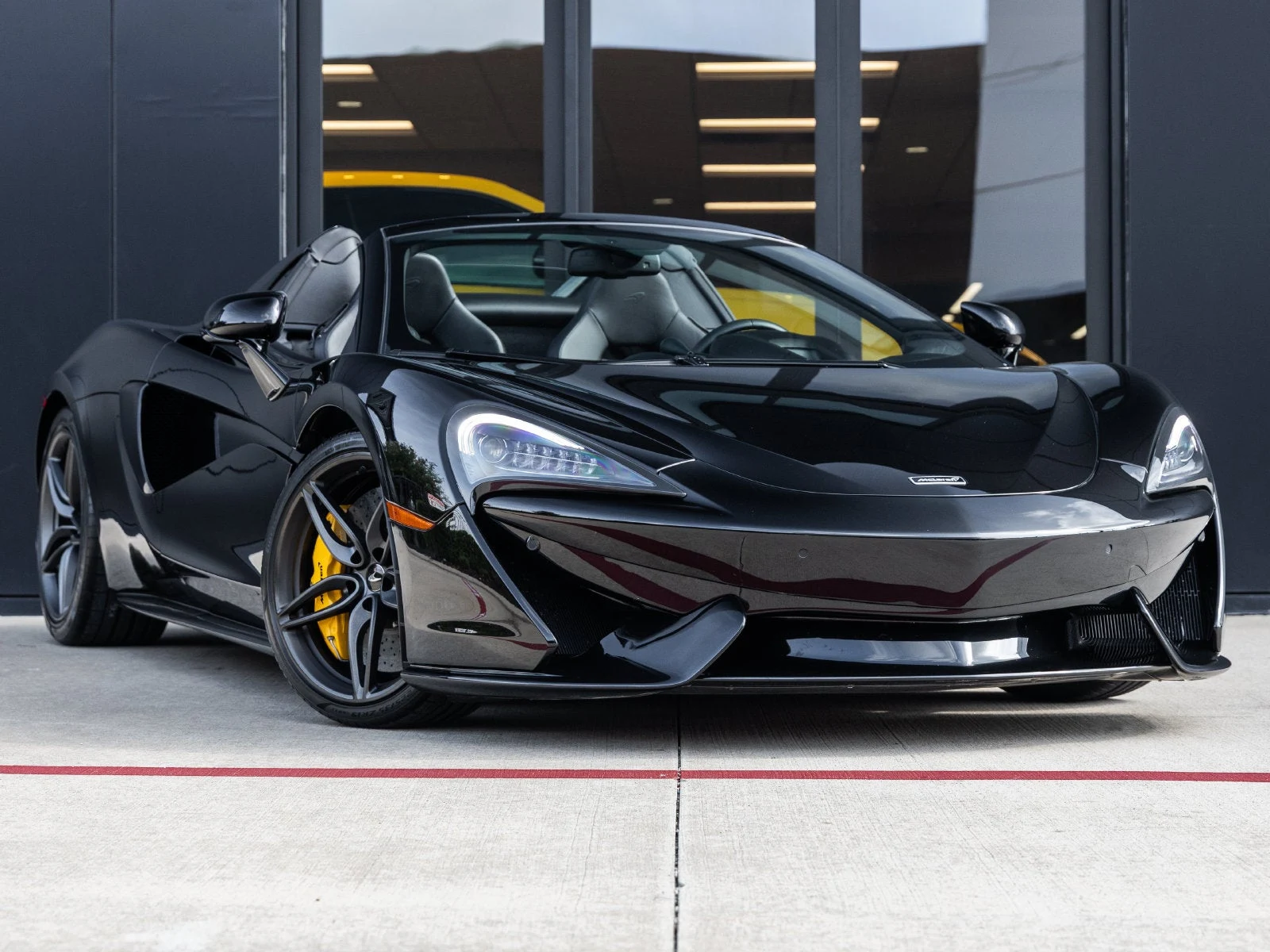 2020 McLaren 570S Spider for sale, exterior, Onyx Black