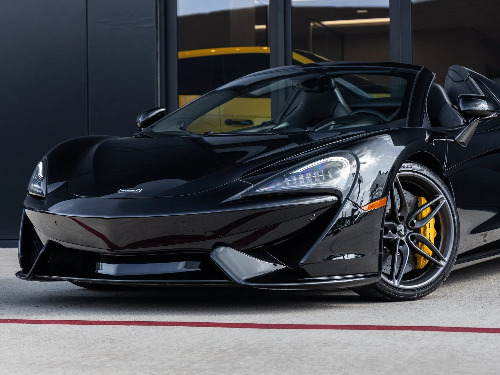 2020 McLaren 570S Spider for sale, exterior, Onyx Black