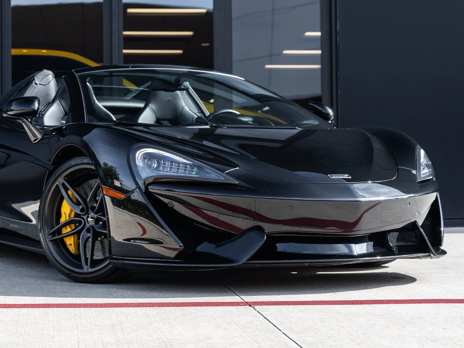 2020 McLaren 570S Spider for sale, exterior, Onyx Black