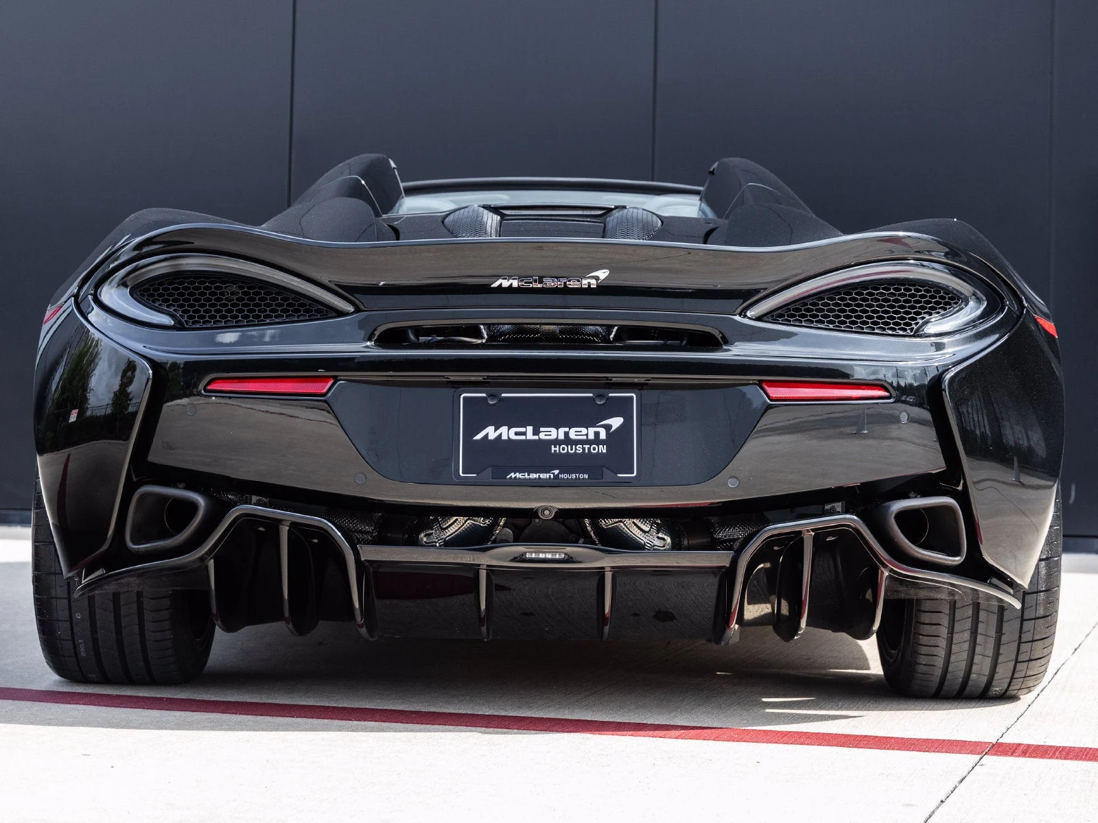 2020 McLaren 570S Spider for sale, exterior, Onyx Black