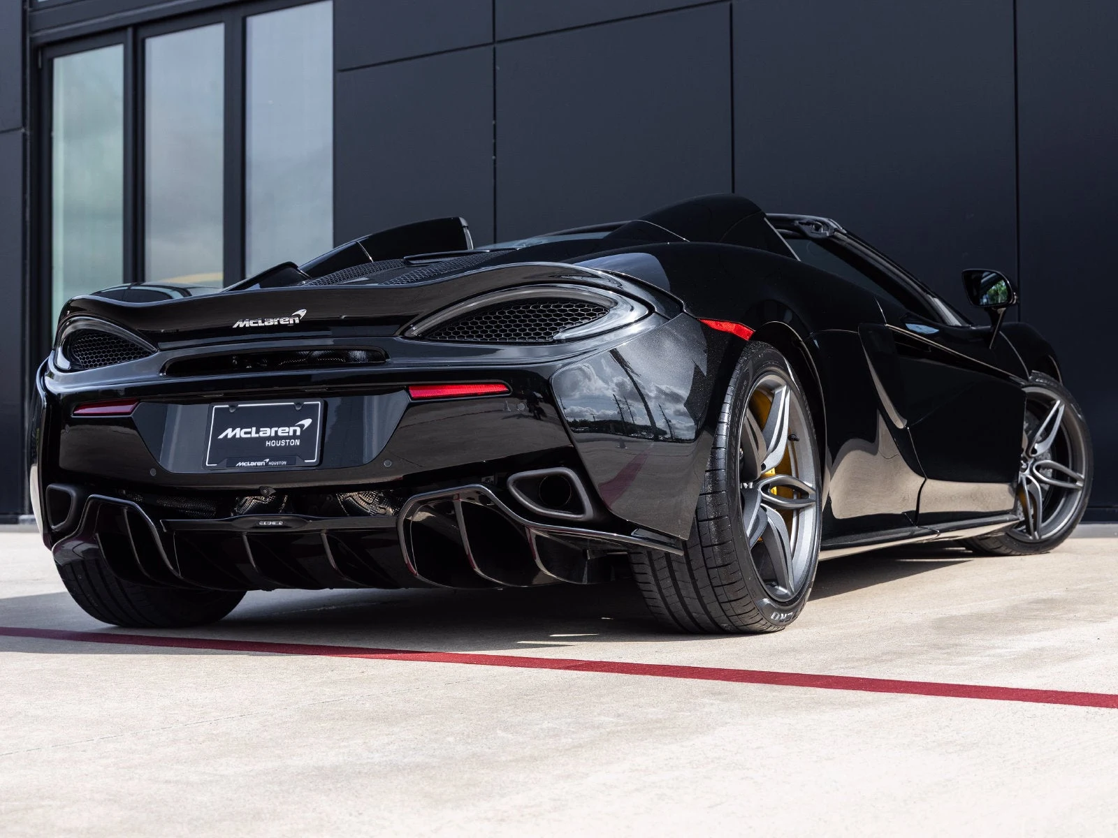 2020 McLaren 570S Spider for sale, exterior, Onyx Black