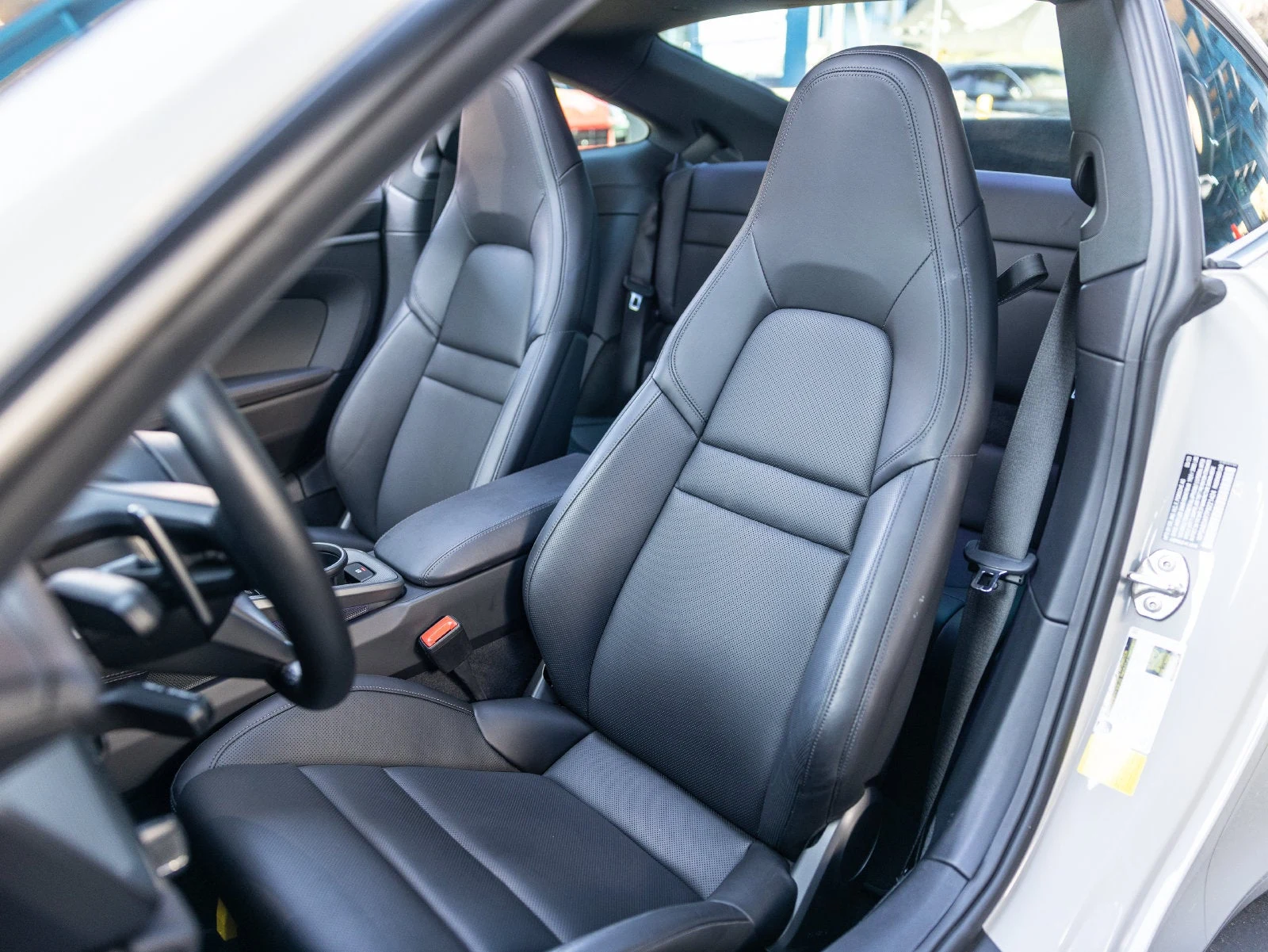 2023 Porsche 911 Carrera 4S interior, seats, Black leather