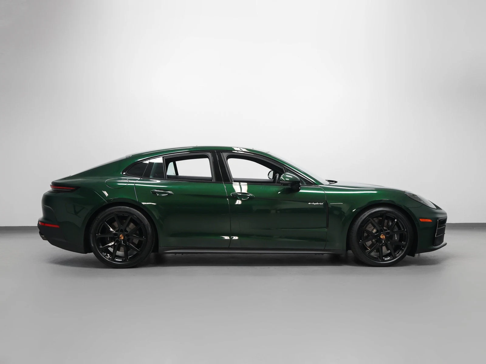 2026 Porsche Panamera 4 E-Hybrid, side profile, Oak Green Metallic Neo