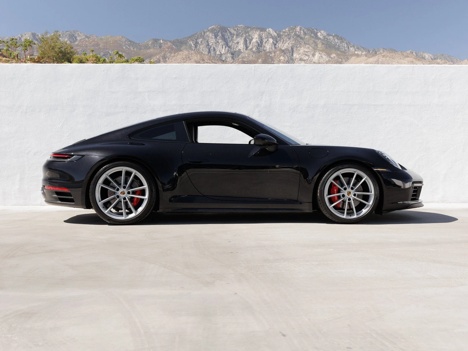 2022 Porsche 911 Carrera S, side profile, Jet Black Metallic
