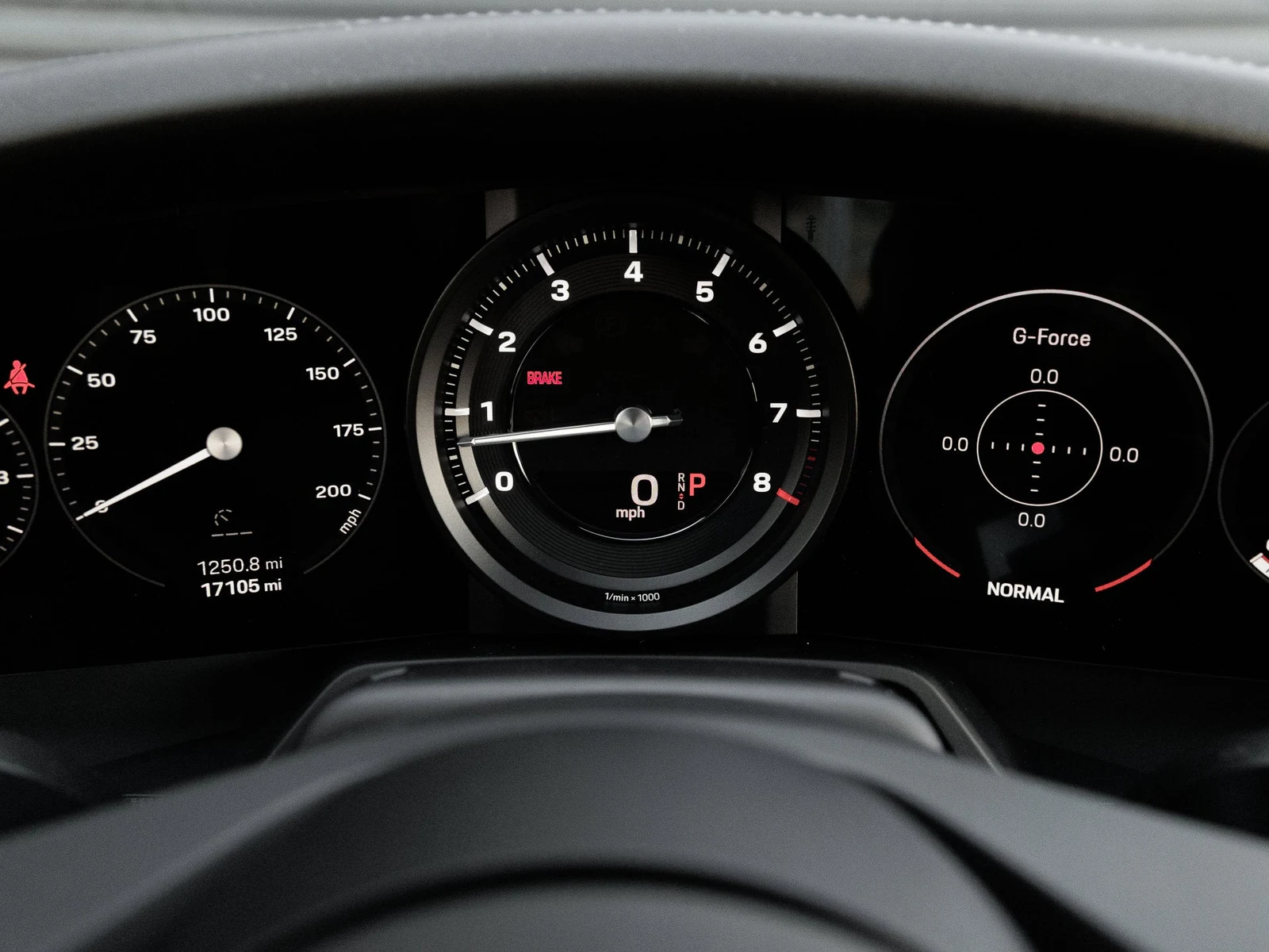 2022 Porsche 911 Carrera S interior, Black leather with Chalk stitching