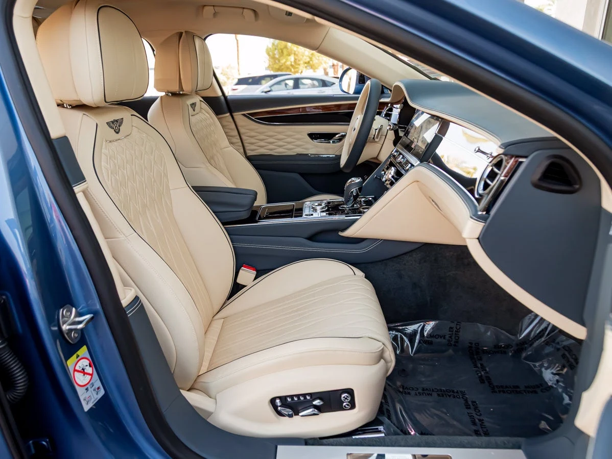 2022 Bentley Flying Spur V8 interior, seats, Magnolia