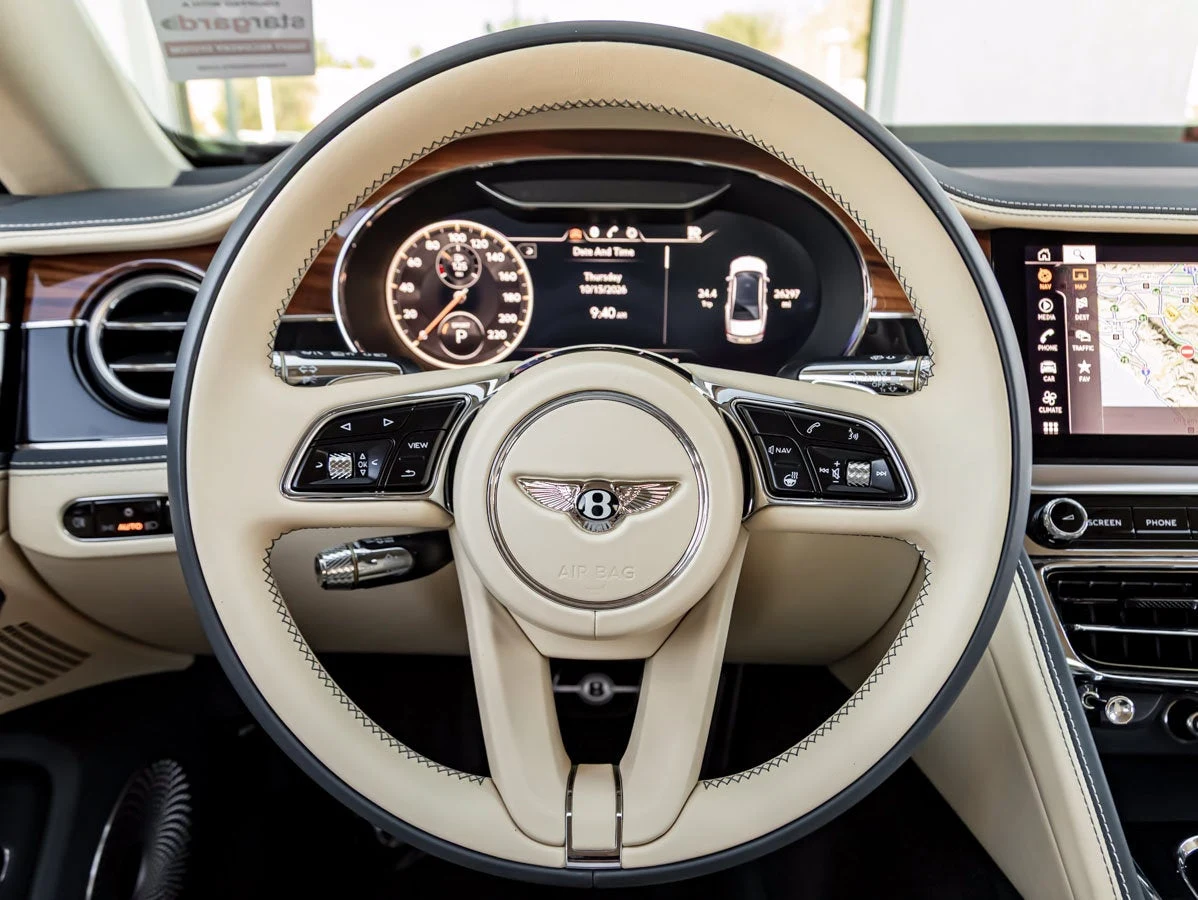 2022 Bentley Flying Spur V8 interior, Magnolia