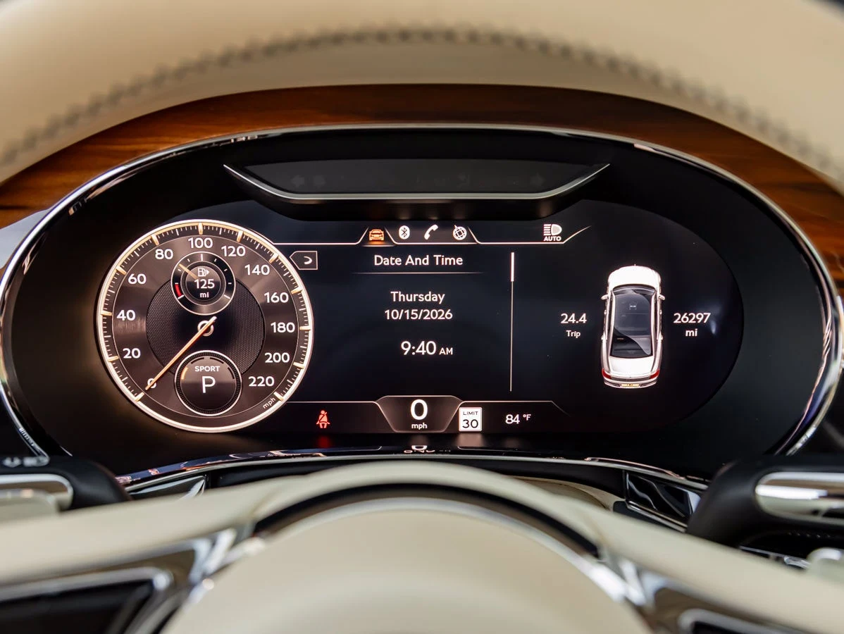 2022 Bentley Flying Spur V8 interior, Magnolia