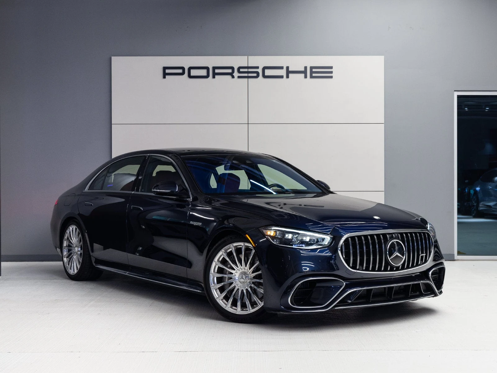 2024 Mercedes-AMG S 63 E PERFORMANCE for sale, exterior, Nautical Blue Metallic